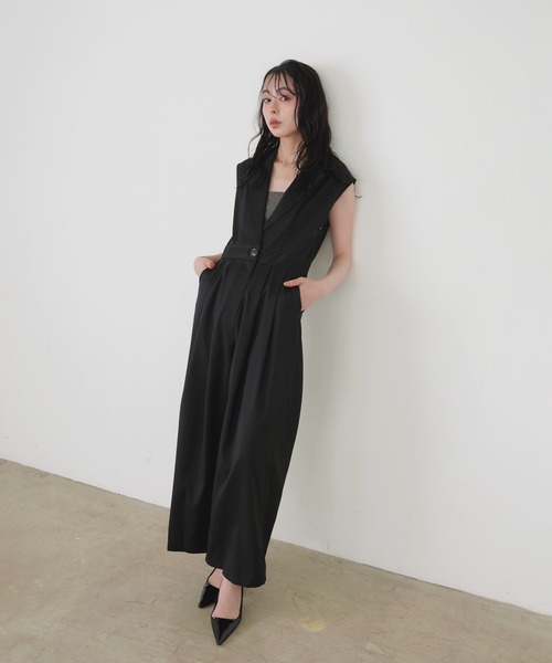 LIAN（リアン）の「テーラードオールインワン（つなぎ/オールインワン・レディース・ブラック/チャコールグレー/ブラウン・FREE）」の17枚目の写真