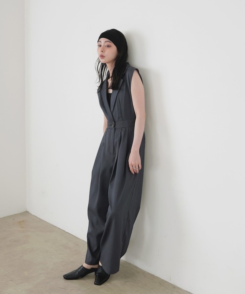 LIAN（リアン）の「テーラードオールインワン（つなぎ/オールインワン・レディース・ブラック/チャコールグレー/ブラウン・FREE）」の21枚目の写真