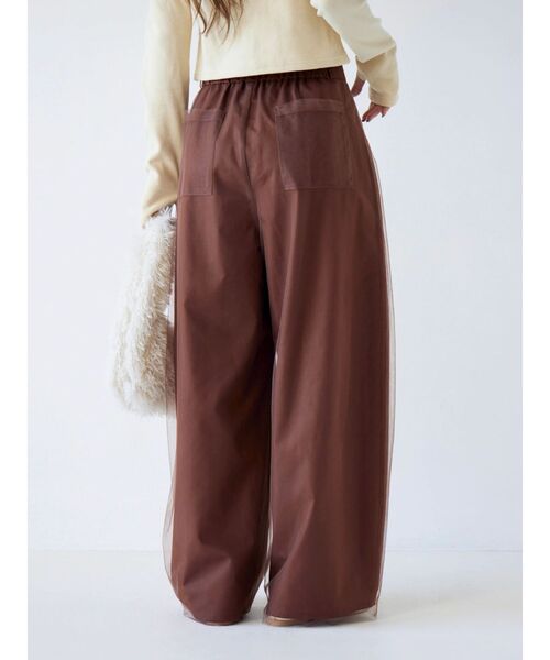 Ungrid（アングリッド）の「チュールドッキングタックパンツ（その他パンツ・レディース・ブラウン/その他1/ベージュ・FREE）」の21枚目の写真