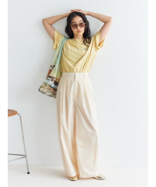 ungrid 大人気ネット完売品 チュールドッキングタックパンツ　25A/W アングリッド Ungrid チュールドッキングタックパンツ