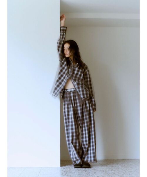 Ungrid（アングリッド）の「チュールドッキングタックパンツ（その他パンツ・レディース・ブラウン/その他1/ベージュ・FREE）」の14枚目の写真