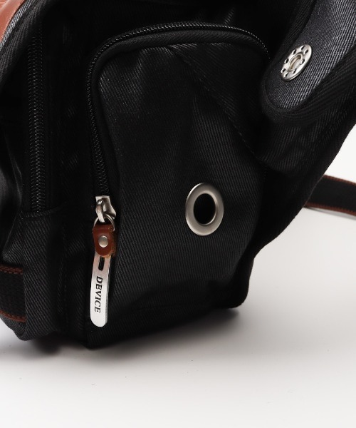 DEVICE(デバイス)の「DEVICE Work ボディ ショルダーバッグ(ボディバッグ/ウエストポーチ・メンズ・カーキ/ブラック×ブラック/ブラック・FREE)」の9枚目の写真