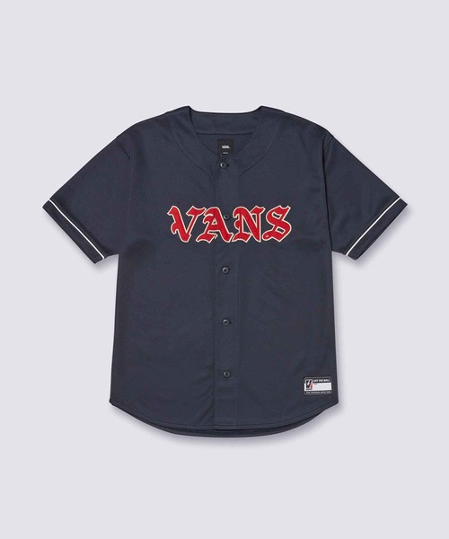 VANS(バンズ)の「YE OLDE ベースボールジャージー(ジャージ・メンズ・ネイビー・X-LARGE/LARGE/MEDIUM/SMALL)」の1枚目の写真