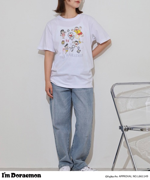 sanrio(サンリオ)の「I'm Doraemon天竺半袖Tシャツ(Tシャツ/カットソー・メンズ・オートミール/ネイビー/ホワイト/ライトカーキ/ブラック/ブルーグレー・M/L/LL)」の22枚目の写真