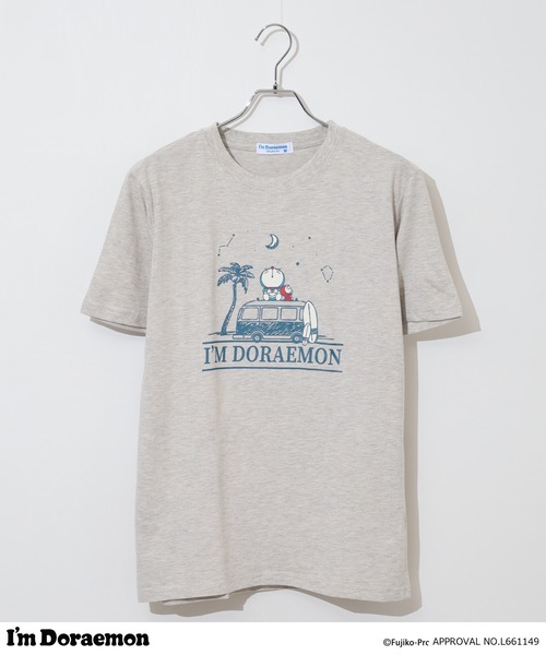 sanrio(サンリオ)の「I'm Doraemon天竺半袖Tシャツ(Tシャツ/カットソー・メンズ・オートミール/ネイビー/ホワイト/ライトカーキ/ブラック/ブルーグレー・M/L/LL)」の12枚目の写真