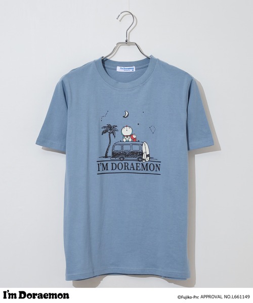 sanrio(サンリオ)の「I'm Doraemon天竺半袖Tシャツ(Tシャツ/カットソー・メンズ・オートミール/ネイビー/ホワイト/ライトカーキ/ブラック/ブルーグレー・M/L/LL)」の11枚目の写真