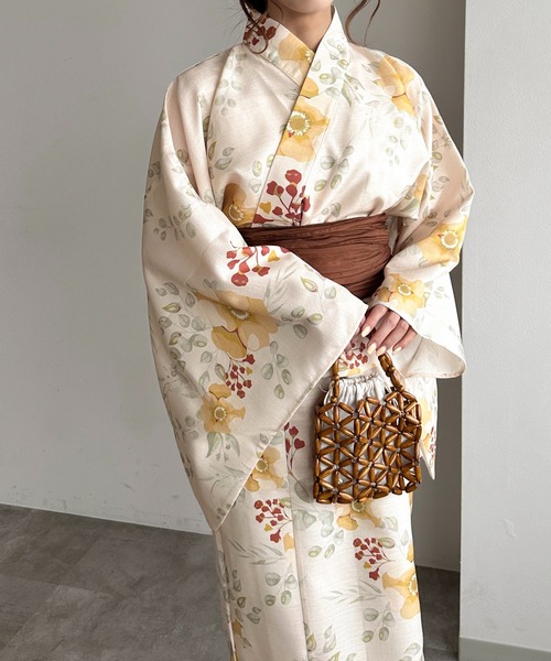 apres jour clair（アプレジュールクレア）の「【apres jour clair】アソート浴衣3点SET（浴衣・レディース・ブラウン系その他/アイボリー・フリー）」の8枚目の写真