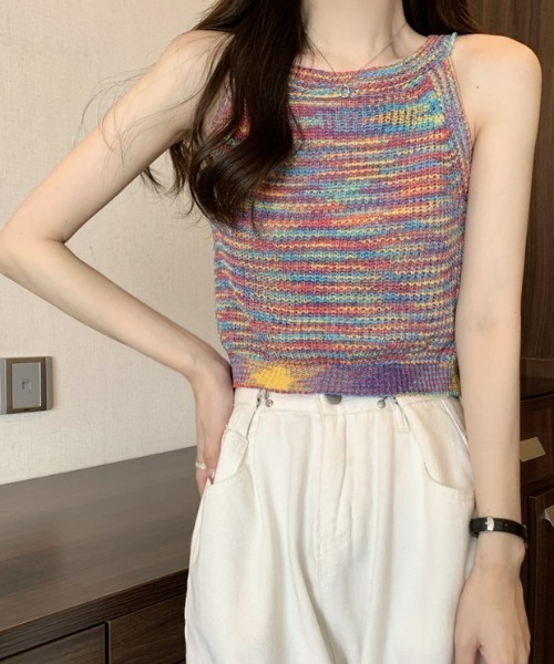 未使用TODAYFULMix Knit Tanktopミックスニットタンクトップ TODAYFUL（トゥデイフル）の「TODAYFUL(トゥデイフル) 