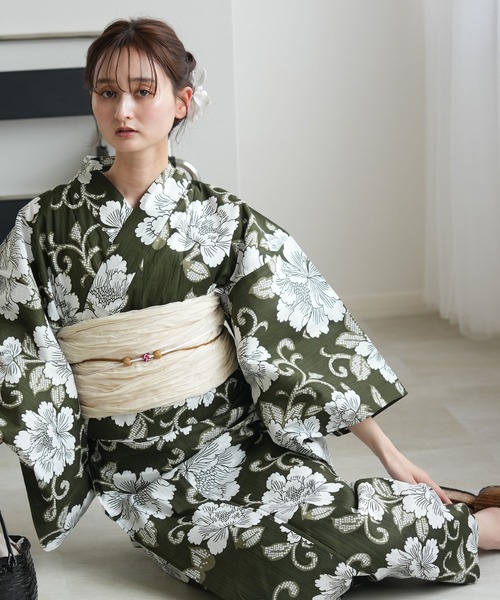 セール】ひとりで着れる！かんたん二部式浴衣セット utatane