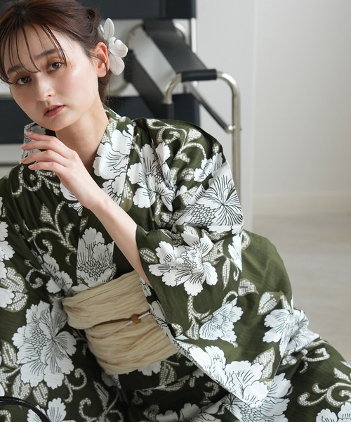 ひとりで着れる！かんたん二部式浴衣セット utatane 国内染色 utatane 浴衣 ひとりで着れる！かんたん二部式浴衣セット 国内