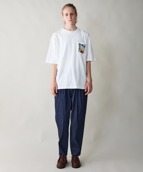 rehacer : Pleat Denim Trousers / プリーツデニム トラウザーズ