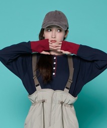 KRIFF MAYER Lady's Collection（クリフメイヤーレディースコレクション）の「ハニカムワッフルバイカラーロンT（Tシャツ/カットソー）」