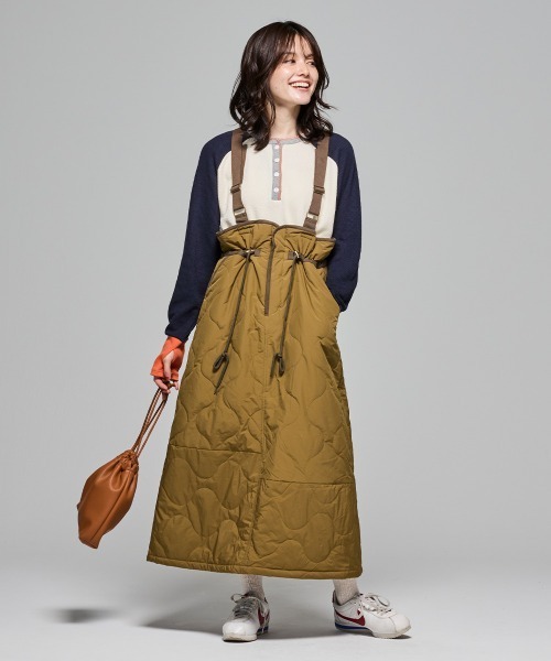 KRIFF MAYER Lady's Collection(クリフメイヤーレディースコレクション)の「ハニカムワッフルバイカラーロンT(Tシャツ/カットソー・レディース・カラフル/グレー/ナチュラル/ネイビー/チャコール・LARGE/MEDIUM)」の16枚目の写真
