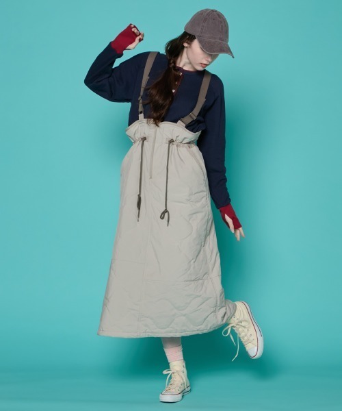 KRIFF MAYER Lady's Collection(クリフメイヤーレディースコレクション)の「ハニカムワッフルバイカラーロンT(Tシャツ/カットソー・レディース・カラフル/グレー/ナチュラル/ネイビー/チャコール・LARGE/MEDIUM)」の19枚目の写真