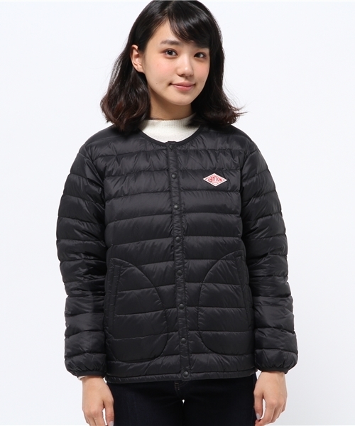 DANTON（ダントン）の「【ダントン】インナーダウンジャケット（ダウンジャケット/コート・レディース・クリーム/ブラック/ネイビー・MEDIUM/SMALL）」の4枚目の写真