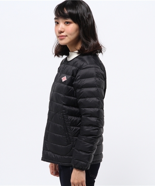 DANTON（ダントン）の「【ダントン】インナーダウンジャケット（ダウンジャケット/コート・レディース・クリーム/ブラック/ネイビー・MEDIUM/SMALL）」の5枚目の写真