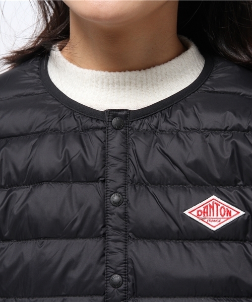 DANTON（ダントン）の「【ダントン】インナーダウンジャケット（ダウンジャケット/コート・レディース・クリーム/ブラック/ネイビー・MEDIUM/SMALL）」の7枚目の写真