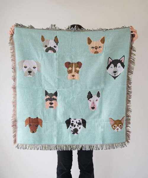 セール】【 Port / ポート 】 わんわん ドッグ ブランケット / 犬