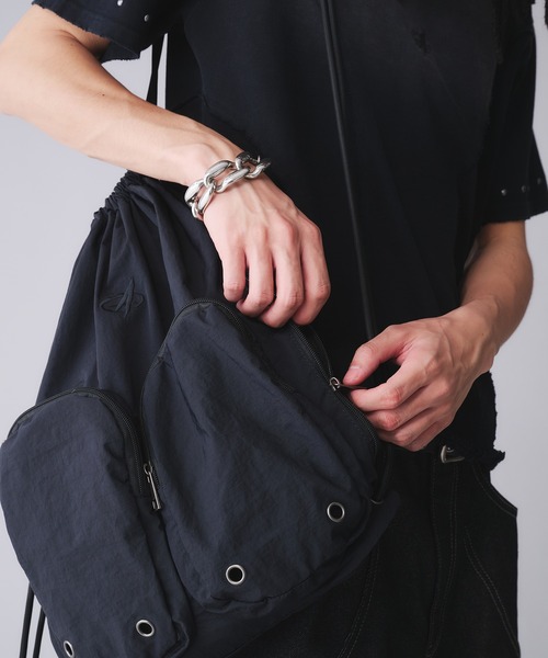 HANGRY & ANGRYナップサック Zip Design Knapsack / ジップデザインナップサック（バック