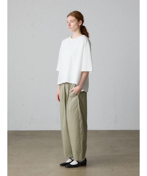 MidiUmi（ミディウミ）の「MidiUmi ワイドイージーパンツ（その他パンツ・レディース・カーキ/ブラック/ライトグレー/チャコールグレー・FREE）」の11枚目の写真