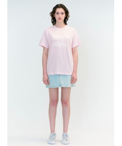 ★Marithe + Francois Girbaud★ FLOWER TEE light pink MFG44UT Marithé François Girbaud Flower Tee Light Pink – Drop Streetwear