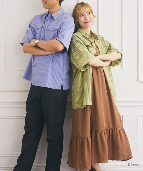 Disney(ディズニー)の「ズートピア/ニック/ストライプシャツ(シャツ/ブラウス・レディース・グリーン系その他・FREE)」の10枚目の写真