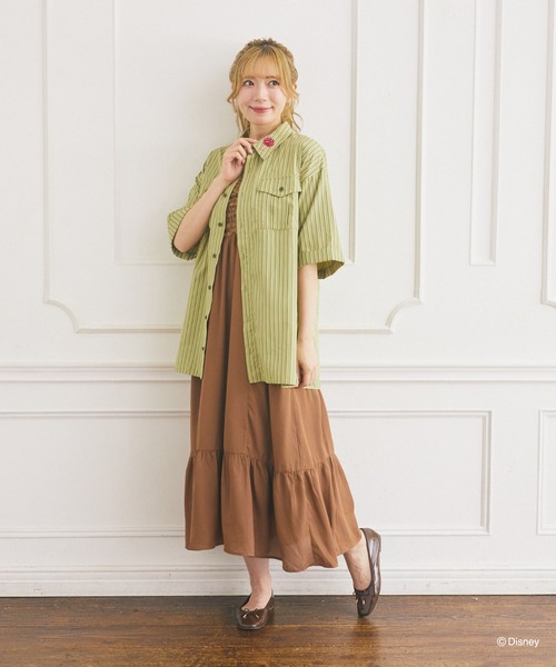 Disney(ディズニー)の「ズートピア/ニック/ストライプシャツ(シャツ/ブラウス・レディース・グリーン系その他・FREE)」の8枚目の写真