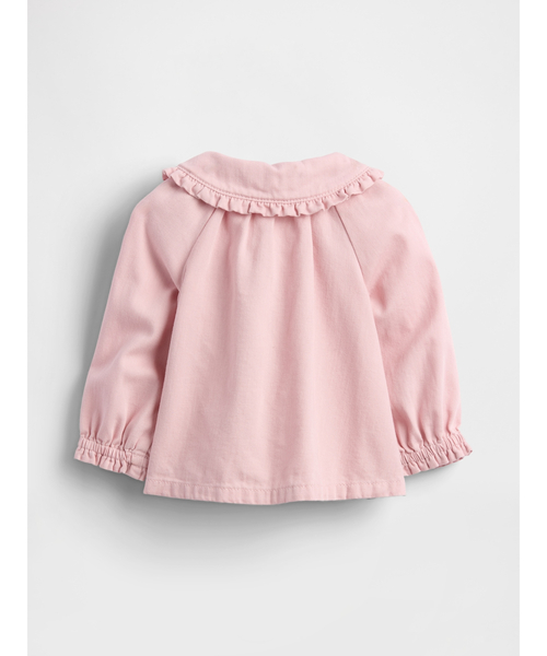 GAP（ギャップ）の「バブル デニムコーデセット (ベビー)（Tシャツ/カットソー・キッズ・ピンク・60cm/70cm/80ｃｍ/90cm）」の2枚目の写真