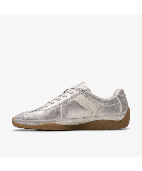 Clarks（クラークス）の「Meridor Lo / メリドールロー（メタリックコンビ）（スニーカー・レディース・シルバー・UK6/UK5.5/UK5/UK4.5/UK4/UK3.5/UK3）」の4枚目の写真