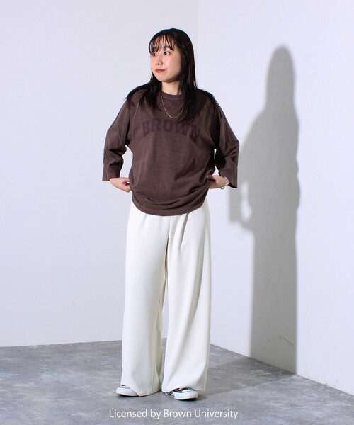 GOOD ROCK SPEED(グッドロックスピード)の「【GOOD ROCK SPEED】カレッジロゴ ラグランTシャツ 7分袖(Tシャツ/カットソー・メンズ・ブラウン/イエロー・M/L)」の12枚目の写真