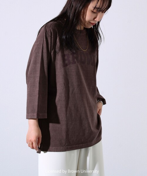 GOOD ROCK SPEED(グッドロックスピード)の「【GOOD ROCK SPEED】カレッジロゴ ラグランTシャツ 7分袖(Tシャツ/カットソー・メンズ・ブラウン/イエロー・M/L)」の17枚目の写真