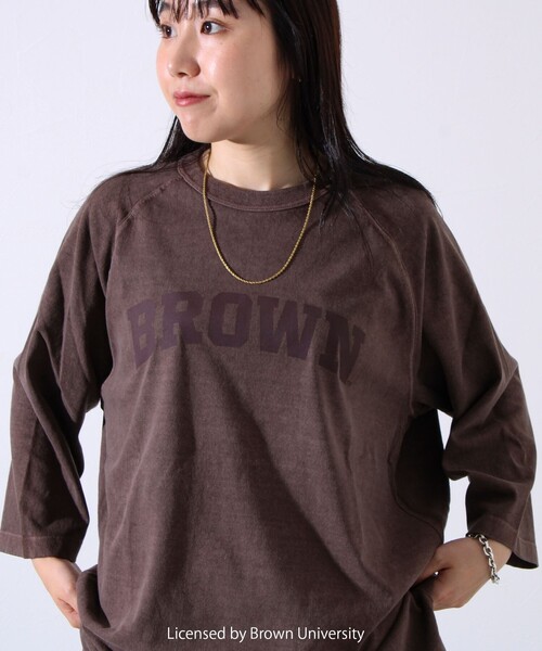 GOOD ROCK SPEED(グッドロックスピード)の「【GOOD ROCK SPEED】カレッジロゴ ラグランTシャツ 7分袖(Tシャツ/カットソー・メンズ・ブラウン/イエロー・M/L)」の11枚目の写真