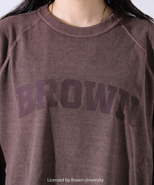 GOOD ROCK SPEED(グッドロックスピード)の「【GOOD ROCK SPEED】カレッジロゴ ラグランTシャツ 7分袖(Tシャツ/カットソー・メンズ・ブラウン/イエロー・M/L)」の4枚目の写真