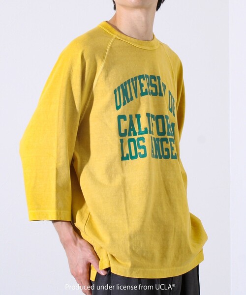 GOOD ROCK SPEED】カレッジロゴ ラグランTシャツ 7分袖（Tシャツ