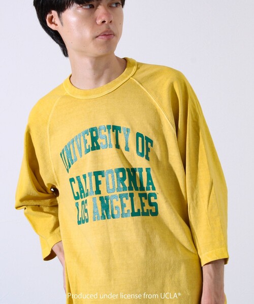 セール】【GOOD ROCK SPEED】カレッジロゴ ラグランTシャツ 7分袖（T