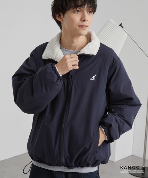 KANGOL/カンゴール 別注 ワンポイント ロゴ刺繍 2WAY リバーシブル