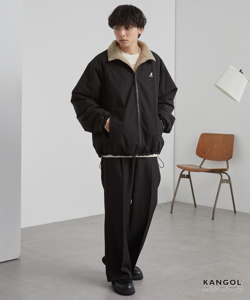 KANGOL/カンゴール 別注 ワンポイント ロゴ刺繍 2WAY リバーシブル