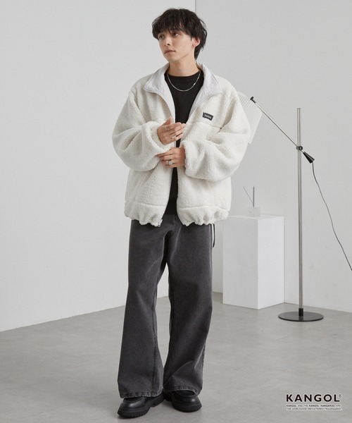 KANGOL/カンゴール 別注 ワンポイント ロゴ刺繍 2WAY リバーシブル