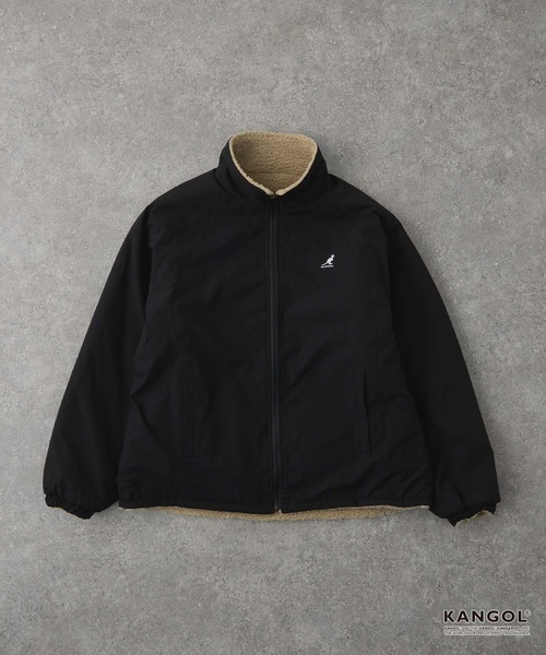 KANGOL/カンゴール 別注 ワンポイント ロゴ刺繍 2WAY リバーシブル