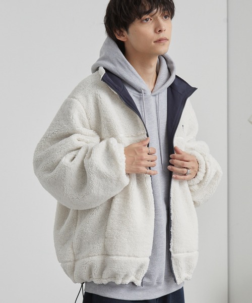 KANGOL/カンゴール 別注 ワンポイント ロゴ刺繍 2WAY リバーシブル