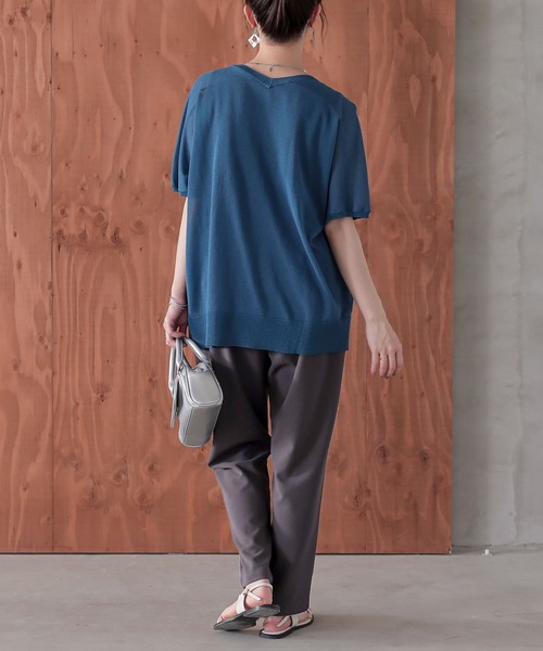 n'OrLABEL(ノアールレーベル)の「【機能素材】『ピンタックテーパードパンツ』(その他パンツ・レディース・ブラック/チャコール・2/1)」の7枚目の写真