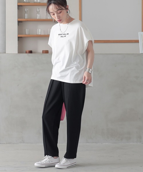 n'OrLABEL(ノアールレーベル)の「【機能素材】『ピンタックテーパードパンツ』(その他パンツ・レディース・ブラック/チャコール・2/1)」の16枚目の写真