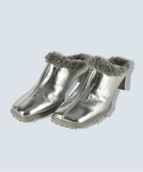 OMMO(オーエムエムオー)の「SQUARE TOE BOA MULE(その他シューズ・レディース・ブラック/シルバー・36/37/38)」の11枚目の写真