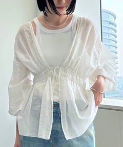 IENA コットンレースチュニック セール】コットンレースチュニック（ニット/セーター）｜IENA