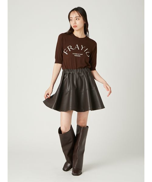 FRAY I.D フレアミニスカート　サイズ0 フレイアイディー FRAY I.D フレア プリーツ ミニスカート