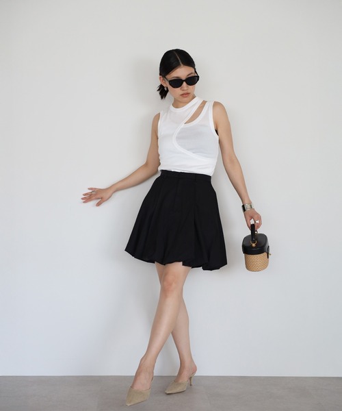 セール】【動画あり】balloon mini skirt with petticoat