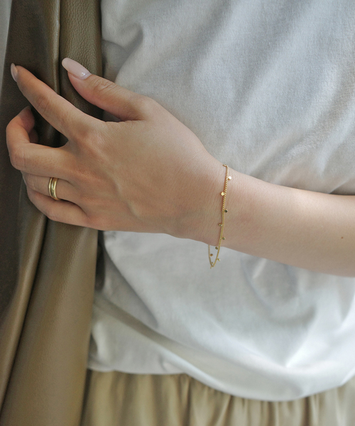 SLOBE IENA（スローブイエナ）の「Theia Jewelry/テイア ジュエリー Brookブレスレット 81793B0010（ブレスレット・レディース・ゴールド・FREE）」の2枚目の写真