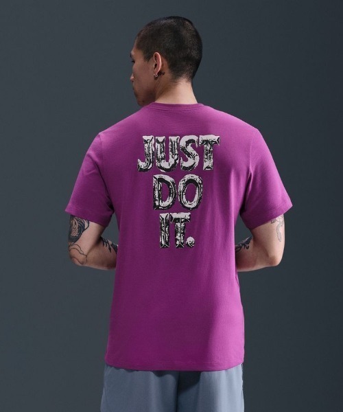 NIKE（ナイキ）の「ナイキ JDI S/S NIKE（Tシャツ/カットソー・メンズ・レッドパープル/ホワイト・L/S/M/LL/3L）」の6枚目の写真