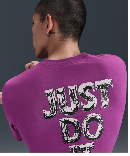NIKE（ナイキ）の「ナイキ JDI S/S NIKE（Tシャツ/カットソー・メンズ・レッドパープル/ホワイト・L/S/M/LL/3L）」の5枚目の写真