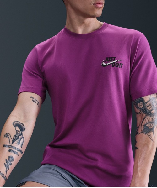 NIKE（ナイキ）の「ナイキ JDI S/S NIKE（Tシャツ/カットソー・メンズ・レッドパープル/ホワイト・L/S/M/LL/3L）」の9枚目の写真